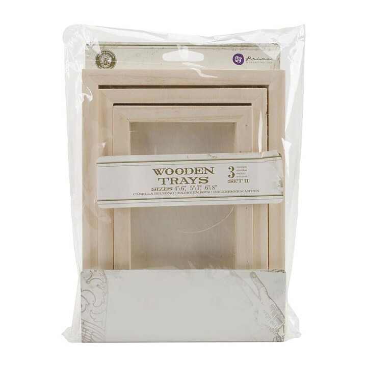 Prima Marketing Wooden Trays Relics & Artifacts - Rectangle
