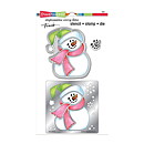 Stampendous Stencil - Stamp - Die - Winter Snowman