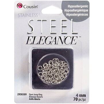 Cousin Stainless Steel Elegance - Jump Ring Open 4 mm