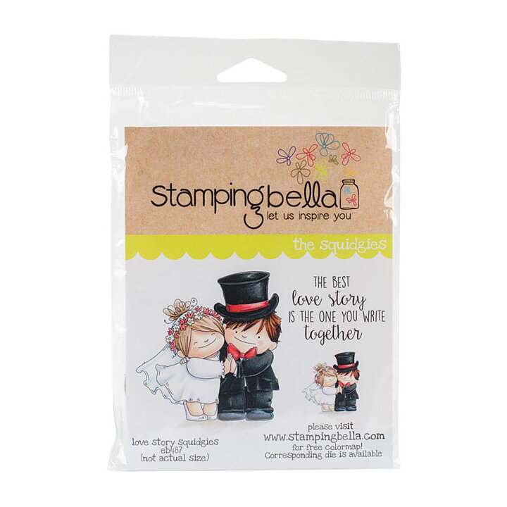 Stamping Bella Cling Rubber Stamps - Love Story Squidgy