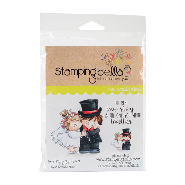 Stamping Bella Cling Rubber Stamps - Love Story Squidgy