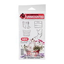 Art Impressions Watercolor Cling Rubber Stamps - Mini Rustic Container Set