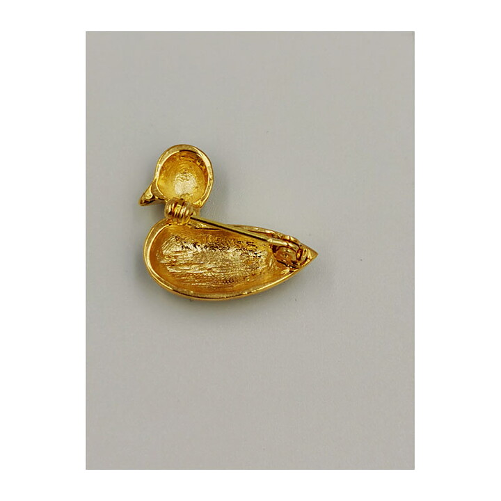 Brooch Vintage - Duck Enamelled