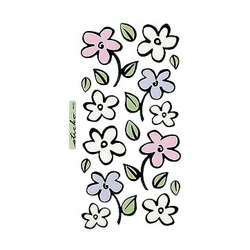 EK Success Sticko Vellum Stickers - Flower Shower