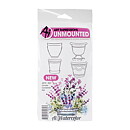 Art Impressions Watercolor Cling Rubber Stamps - Mini Ornate Container Set