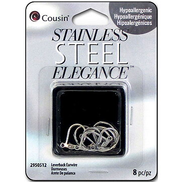 Cousin Stainless Steel Elegance - Leverback Earwires 