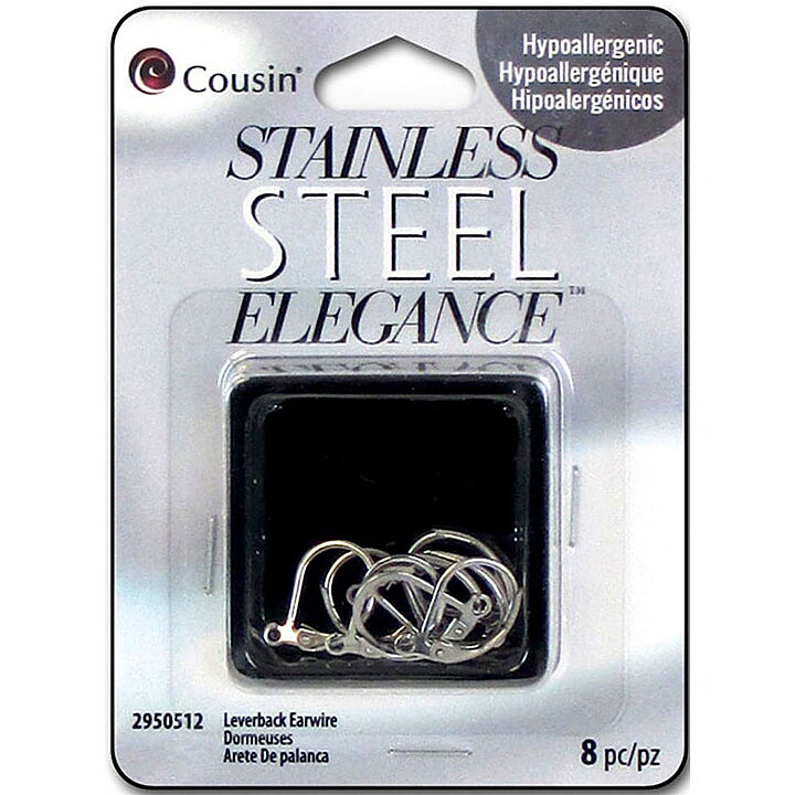 Cousin Stainless Steel Elegance - Leverback Earwires 