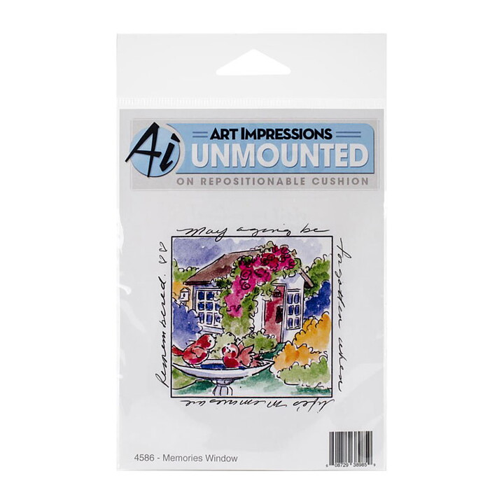 Art Impressions Windows To The World Cling Rubber Stamps - Memories Window