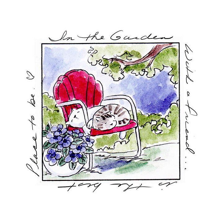 Art Impressions Windows To The World Cling Rubber Stamps - With a Friend Window