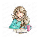 Stamping Bella Cling Rubber Stamps - Mochi Girl Journaling