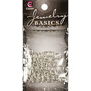 Cousin Basic Metal Findings - Silver Jump Rings 6 mm