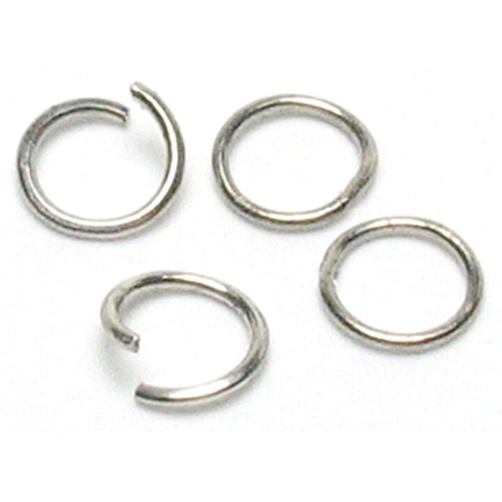Cousin Basic Metal Findings - Silver Jump Rings 6 mm