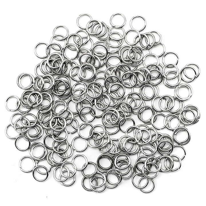 Cousin Basic Metal Findings - Silver Jump Rings 6 mm