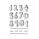 Scenic Route Clear Stamps Numbers