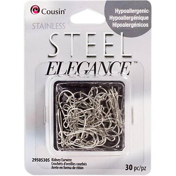 Cousin Stainless Steel Elegance - Kidney Earwires 