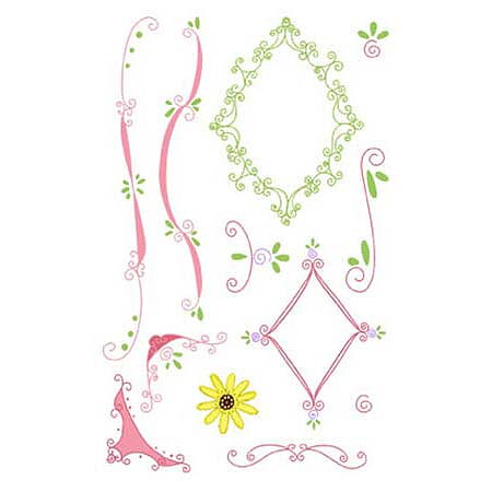 Bosskut Clear Stamps Doodles & Scrolls