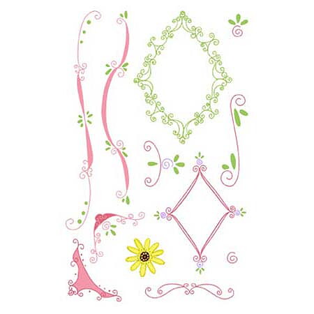 Bosskut Clear Stamps Doodles & Scrolls