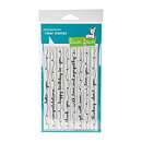 Lawn Fawn Clear Stamps 4"X6" - Scripty Sayings