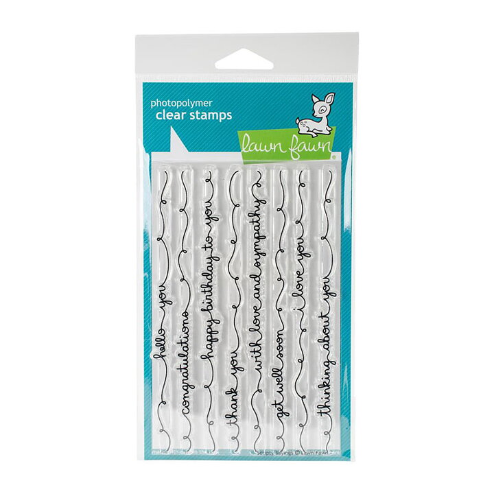 Lawn Fawn Clear Stamps 4"X6" - Scripty Sayings
