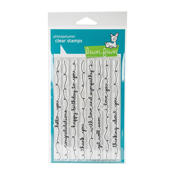 Lawn Fawn Clear Stamps 4"X6" - Scripty Sayings