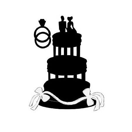 BK Dies 3x4 Wedding Cake