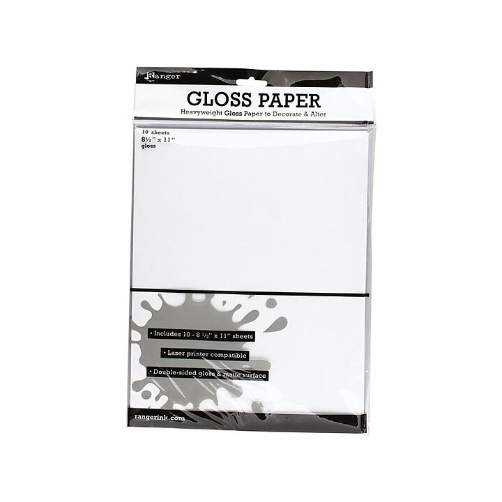 Ranger Glossy Cardstock White