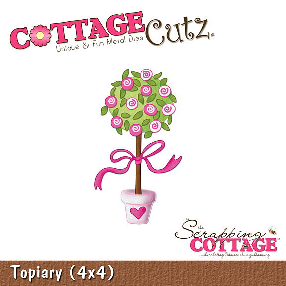 Cottage Cutz Dies 4x4 Flowers Topiary