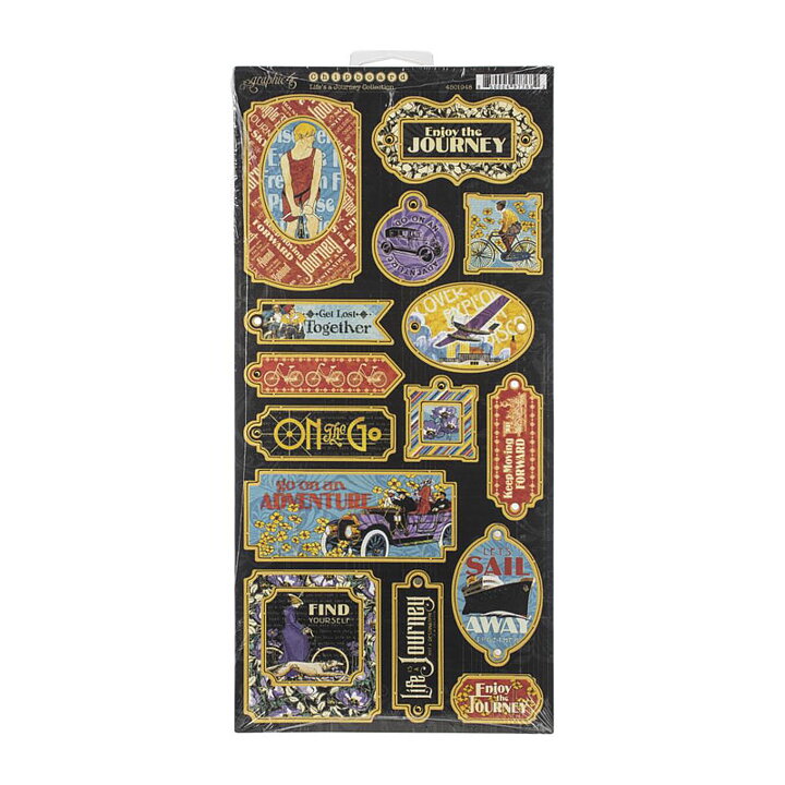 Graphic 45 Die-Cut Sheet - Life's A Journey