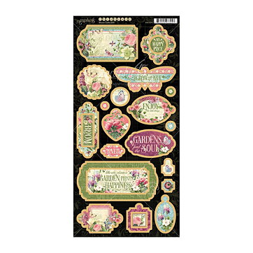 Graphic 45 Die-Cut Sheet - Bloom Collection