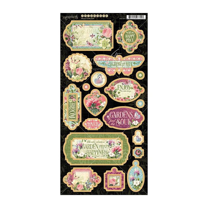 Graphic 45 Die-Cut Sheet - Bloom Collection