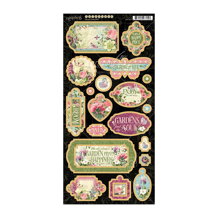 Graphic 45 Die-Cut Sheet - Bloom Collection
