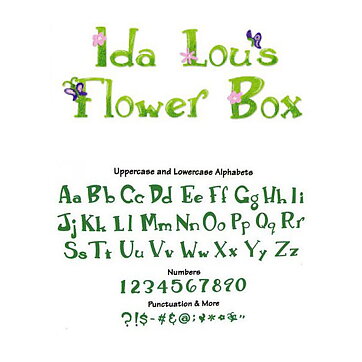 Sizzix Sizzlits Alphabet Dies - Ida Lou's Flower Box