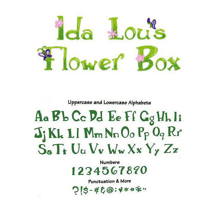 Sizzix Sizzlits Alphabet Dies - Ida Lou's Flower Box