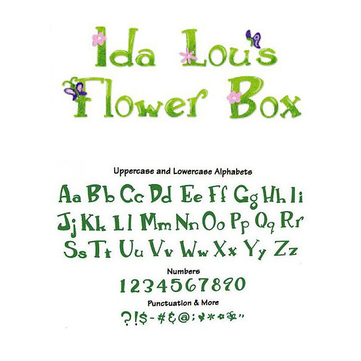 Sizzix Sizzlits Alphabet Dies - Ida Lou's Flower Box