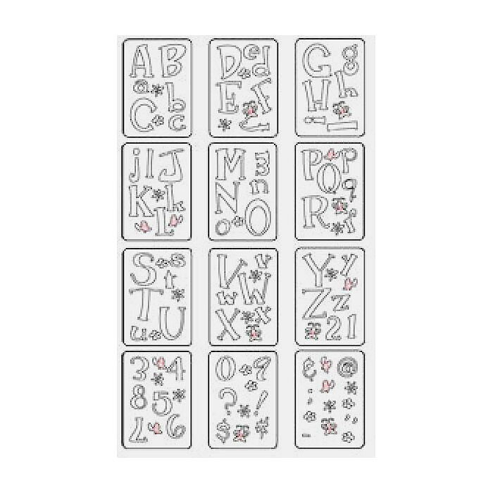 Sizzix Sizzlits Alphabet Dies - Ida Lou's Flower Box