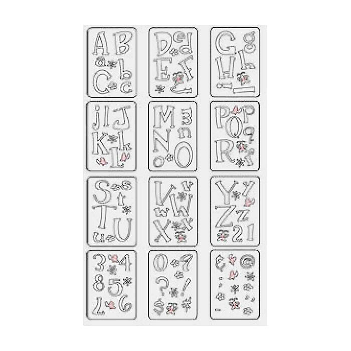 Sizzix Sizzlits Alphabet Dies - Ida Lou's Flower Box