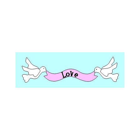 BK Dies 3x4 Valentine Love Banner