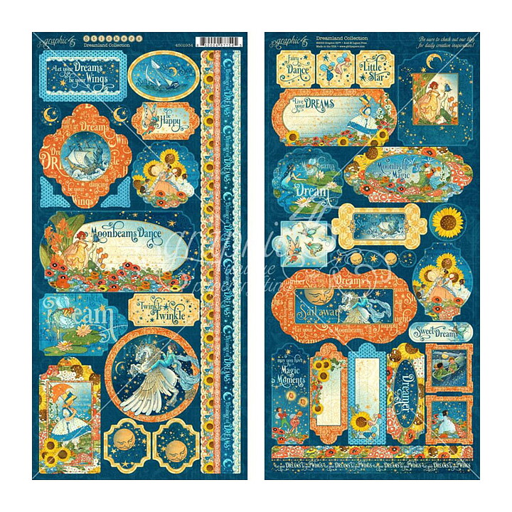 Graphic 45 Cardstock Stickers - Dreamland