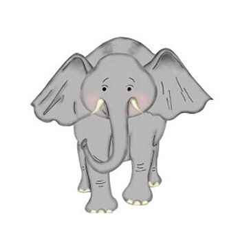BK Dies 3x4+2x2 Animal Elephant