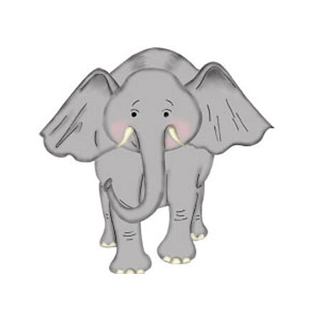 BK Dies 3x4+2x2 Animal Elephant