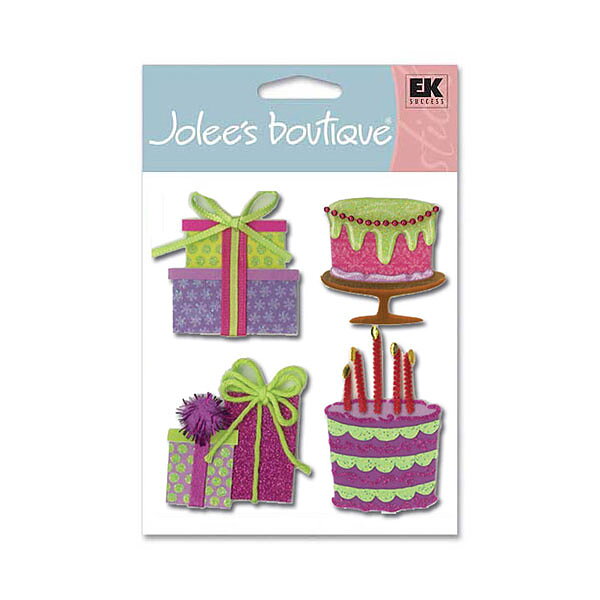 Jolees Boutique Medium - Birthday Cakes and Presents