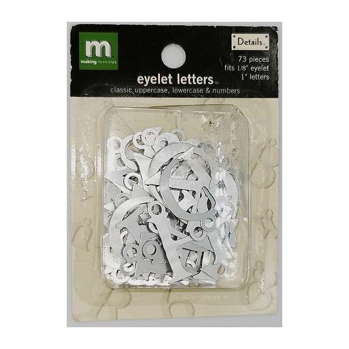 Making Memories Eyelet Letters