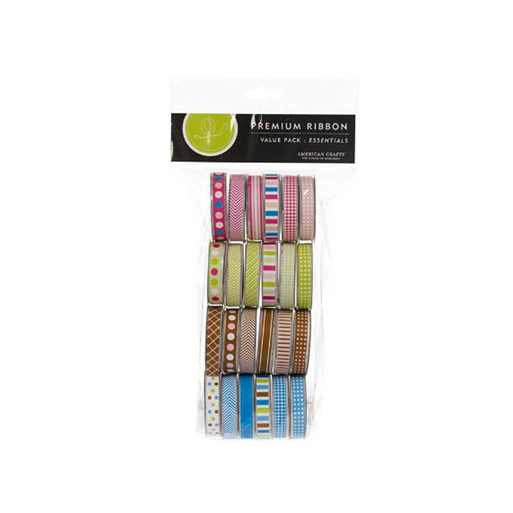American Crafts Ribbon Value Pack - Essentials
