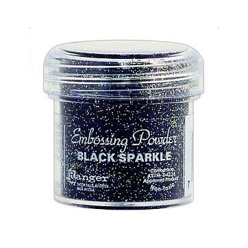 Ranger Embossing Powder - Black Sparkle
