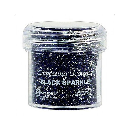 Ranger Embossing Powder - Black Sparkle