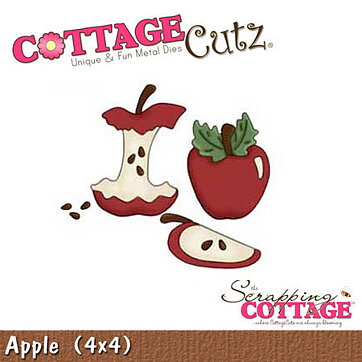 Cottage Cutz Dies 4x4 Food Apple & Core