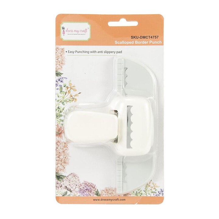 Dress My Craft Paper Border Punch - Scalloped