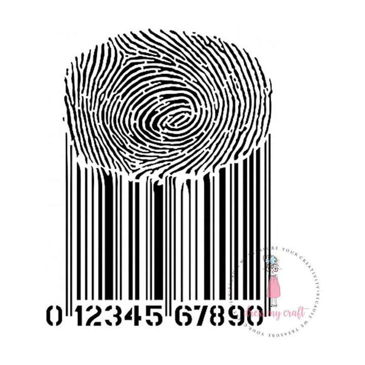 Dress My Craft Stencil A4 - Thumbprint