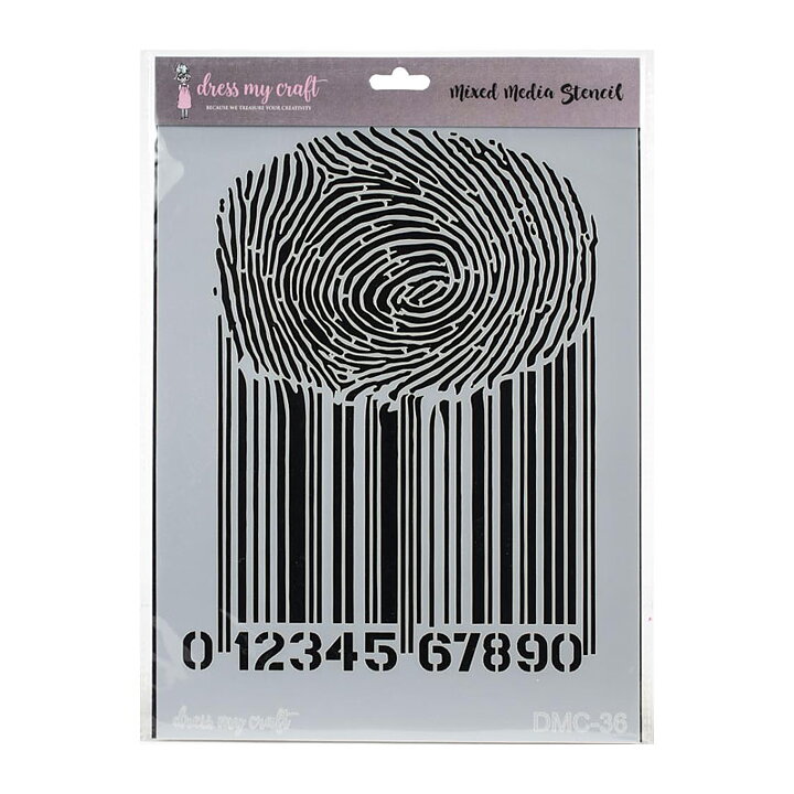 Dress My Craft Stencil A4 - Thumbprint