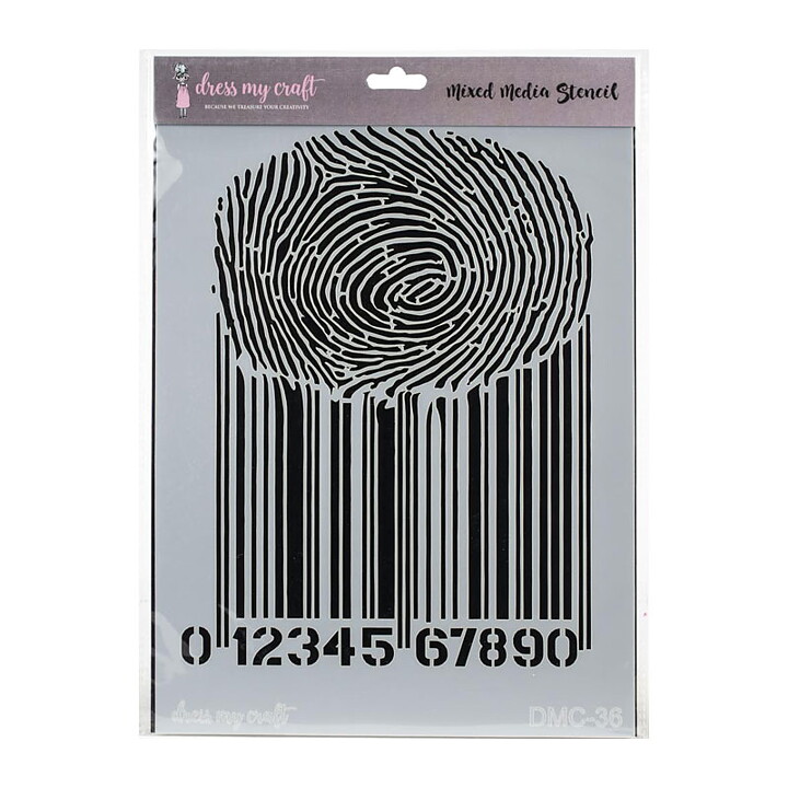 Dress My Craft Stencil A4 - Thumbprint
